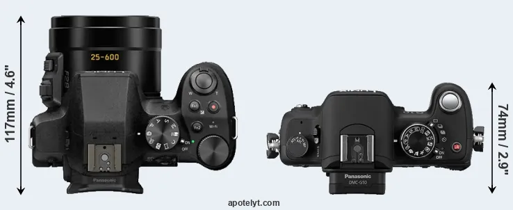 Compare FZ330 versus G10 top