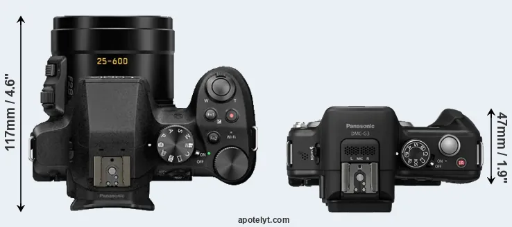 Compare FZ330 versus G3 top