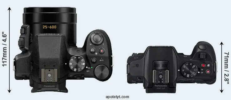 Compare FZ330 versus G6 top