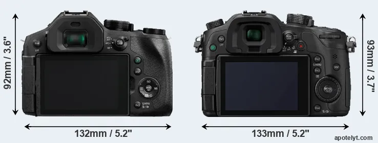 Comparison FZ330 or GH4 rear