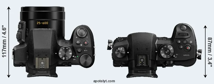 Compare FZ330 versus GH5 top