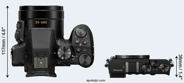 Compare FZ330 versus GM5 top