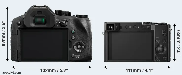 Comparison FZ330 or TZ100 rear