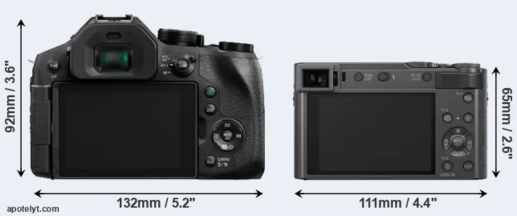 Comparison FZ330 or TZ200 rear