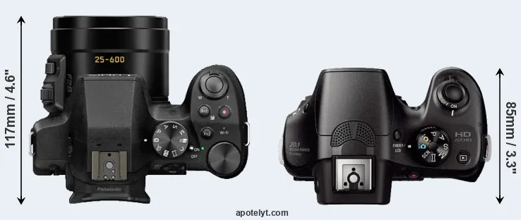 Compare FZ330 versus A3000 top