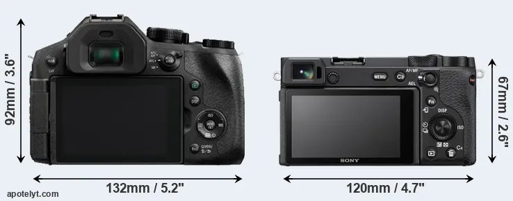 Comparison FZ330 or A6600 rear