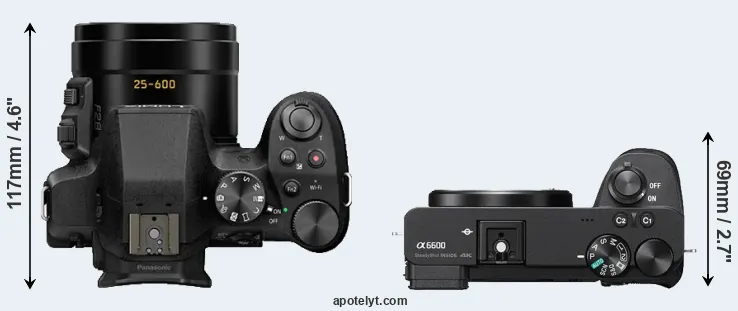 Compare FZ330 versus A6600 top