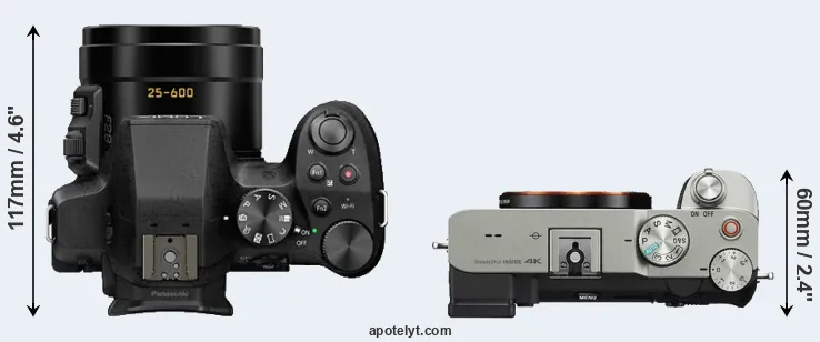 Compare FZ330 versus A7C top