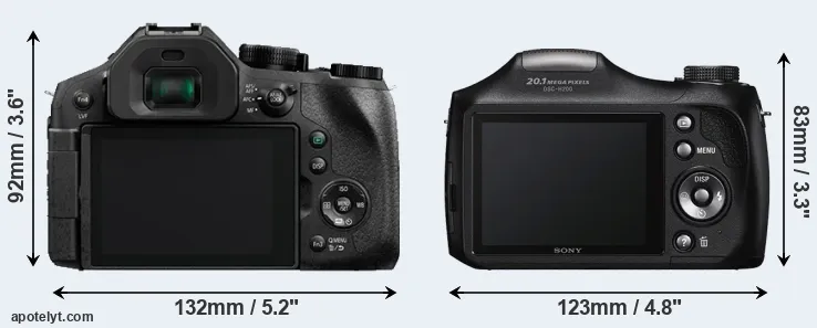 Comparison FZ330 or H200 rear