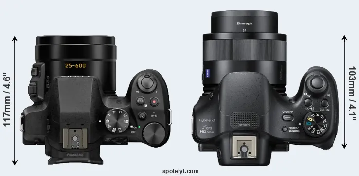 Compare FZ330 versus HX400V top