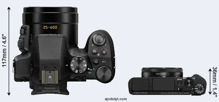 Compare FZ330 versus HX99 top