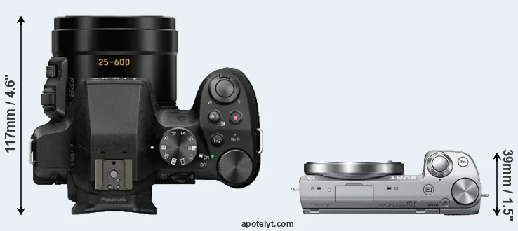Compare FZ330 versus NEX-5T top