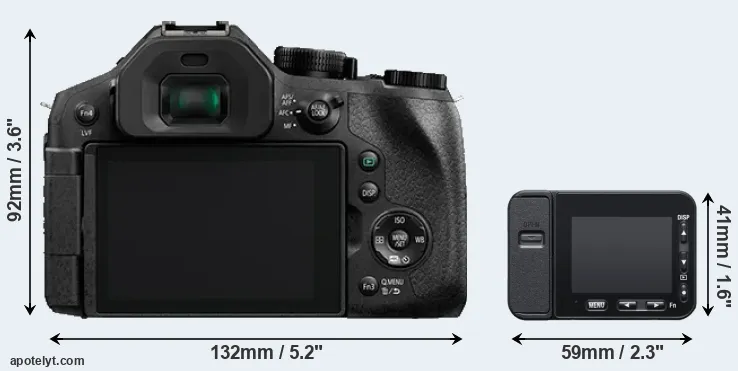Comparison FZ330 or RX0 II rear