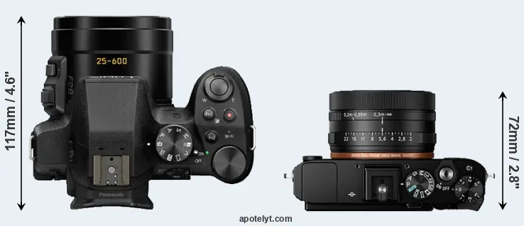Compare FZ330 versus RX1R II top