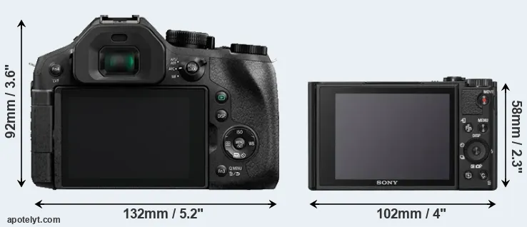 Comparison FZ330 or WX800 rear