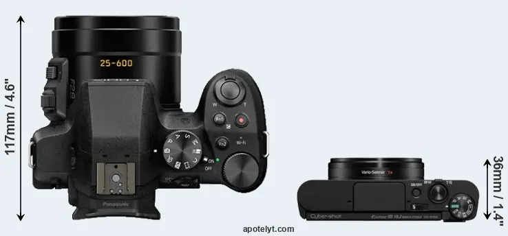 Compare FZ330 versus WX800 top
