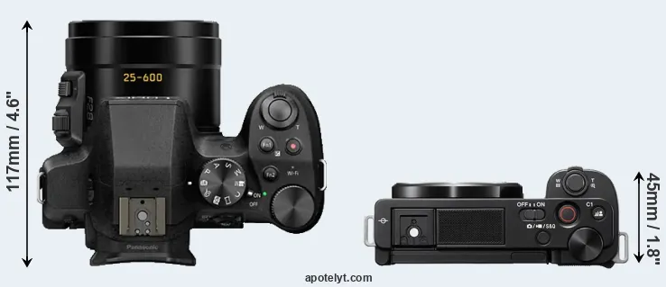Compare FZ330 versus ZV-E10 top