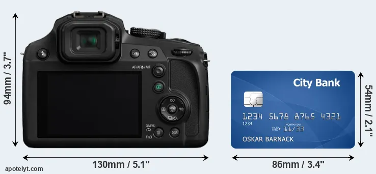 FZ80 and credit card rear side