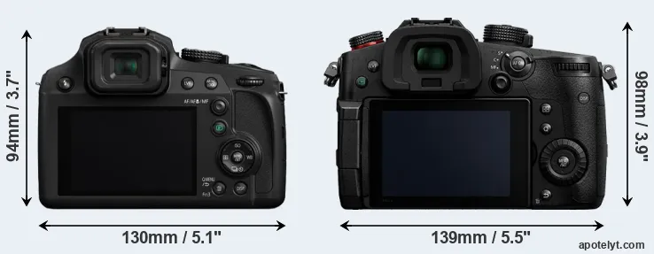 Comparison FZ80 or GH5 II rear