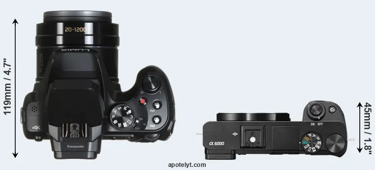 Compare FZ80 versus A6000 top