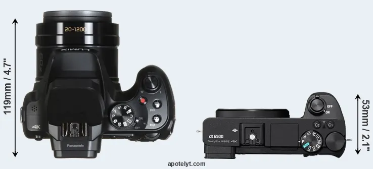 Compare FZ80 versus A6500 top