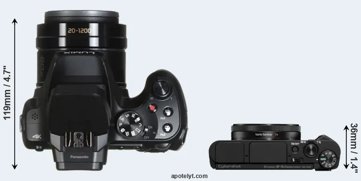 Compare FZ80 versus HX99 top