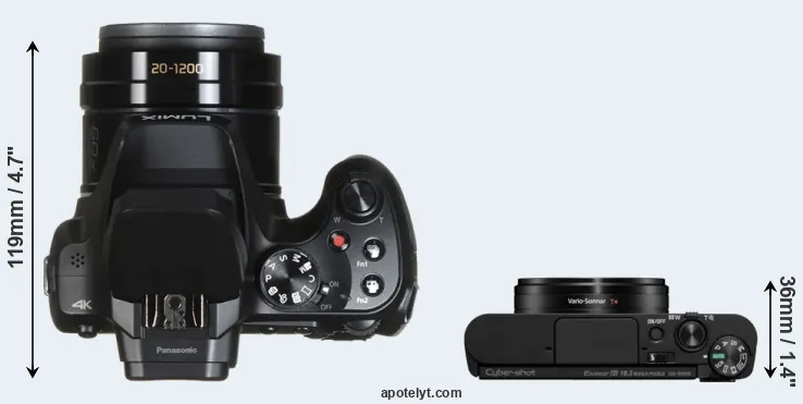 Compare FZ80 versus WX800 top