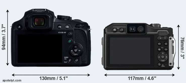 Comparison FZ80D or TS7 rear