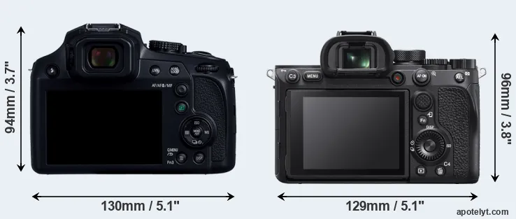 Comparison FZ80D or A7R IVA rear