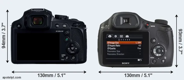 Comparison FZ80D or HX350 rear