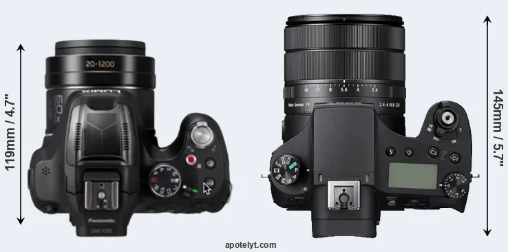 Compare FZ80D versus RX10 IV top
