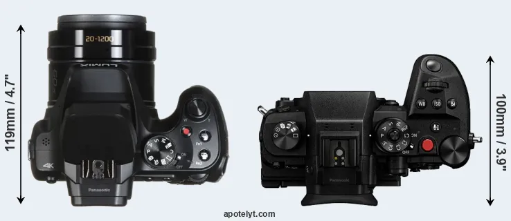 Compare FZ82 versus GH6 top