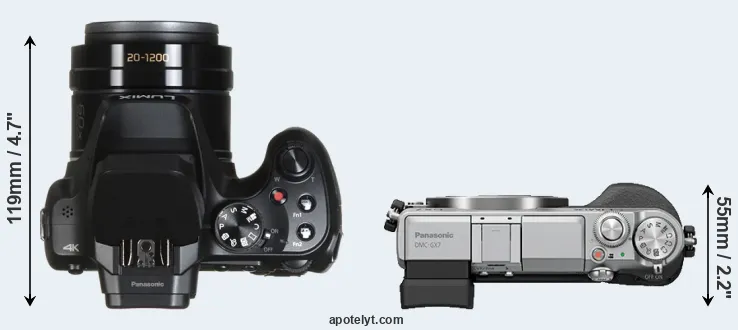 Compare FZ82 versus GX7 top