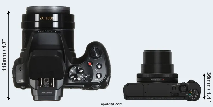 Compare FZ82 versus HX90V top