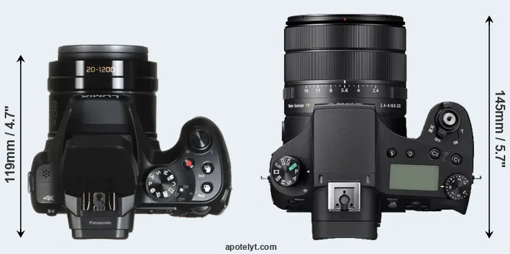 Compare FZ82 versus RX10 IV top