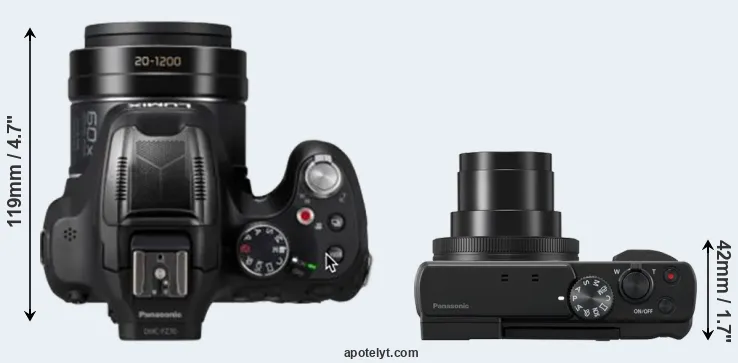 Compare FZ82D versus TZ95 top