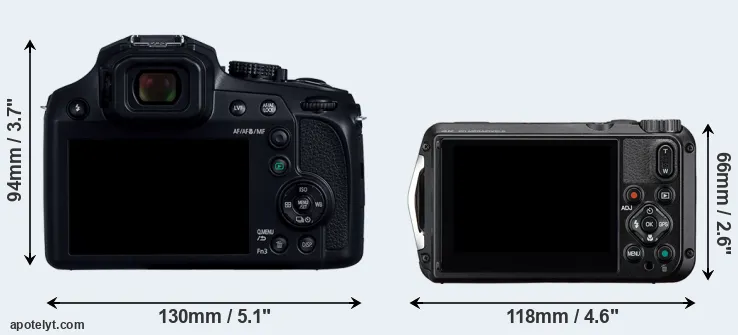 Comparison FZ82D or WG-8 rear