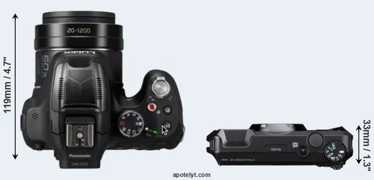 Compare FZ82D versus WG-8 top