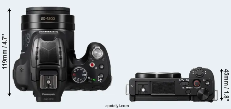 Compare FZ82D versus ZV-E10 top