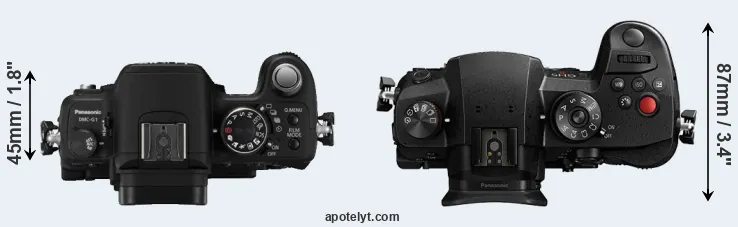 Compare G1 versus GH5 II top
