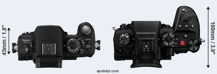 Compare G1 versus GH6 top