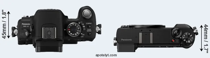 Compare G1 versus GX85 top