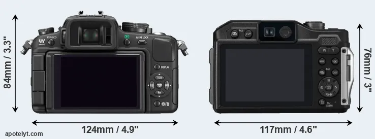 Comparison G1 or TS7 rear