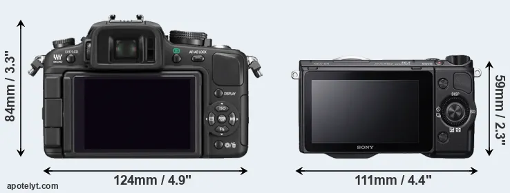 Comparison G1 or NEX-5R rear