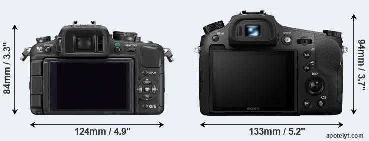 Comparison G1 or RX10 III rear