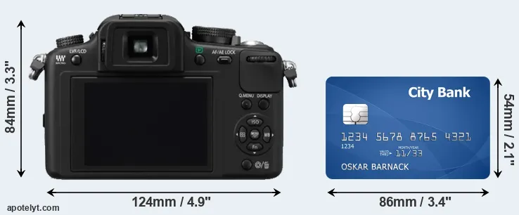G10 and credit card rear side