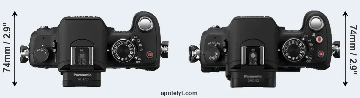 Compare G10 versus G2 top