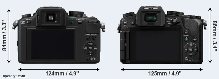 Comparison G10 or G7 rear