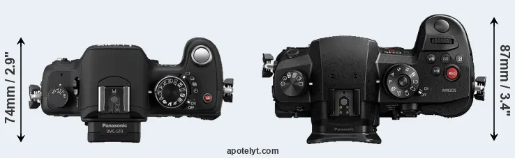 Compare G10 versus GH5s top