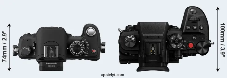 Compare G10 versus GH6 top